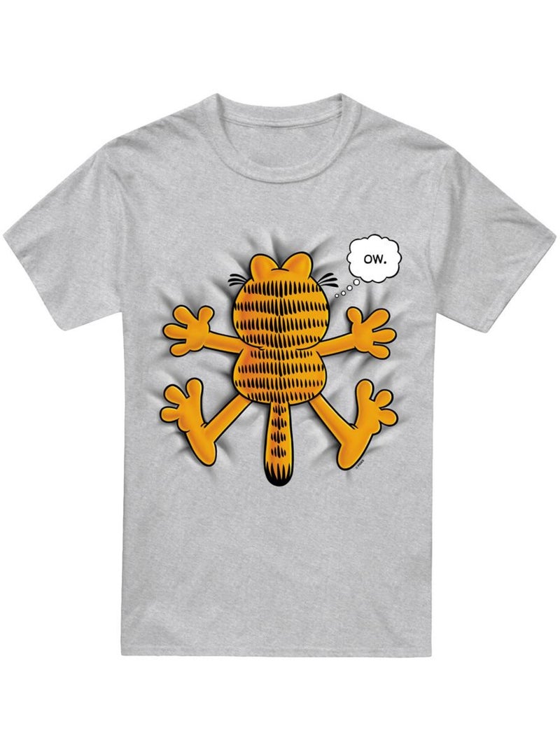Camiseta ow para hombre - garfield Gris jaspeado - Kiabi
