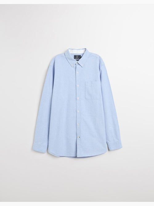 Camiseta Oxford de manga larga para hombre, MO Fashion - Kiabi Camiseta Oxford de manga larga para hombre, MO Fashion - Kiabi