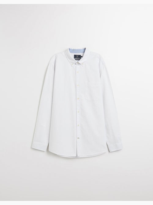 Camiseta Oxford de manga larga para hombre, MO Fashion - Kiabi Camiseta Oxford de manga larga para hombre, MO Fashion - Kiabi