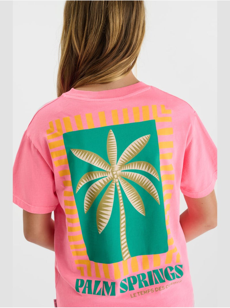 Camiseta PALMSGI Rosa - Kiabi
