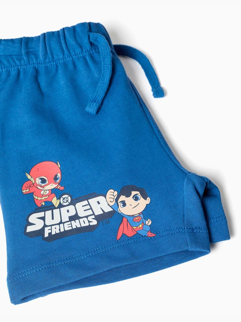 Camiseta + pantalón corto con estampado de Super Friends Azul Azul - Kiabi