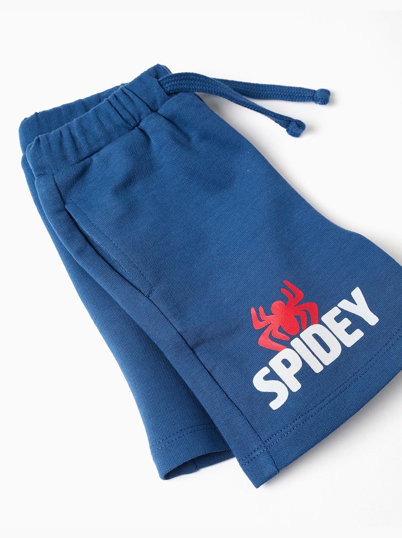 Camiseta + pantalón corto con estampado Spidey & Friends Azul oscuro - Kiabi