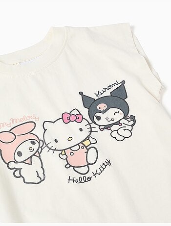 Camiseta + pantalón corto de algodón con estampado Kuromi