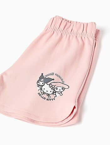 Camiseta + pantalón corto de algodón con estampado Kuromi