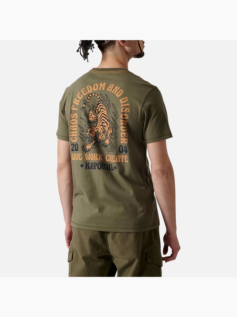 Camiseta para hombre Kaporal Verde caqui claro - Kiabi