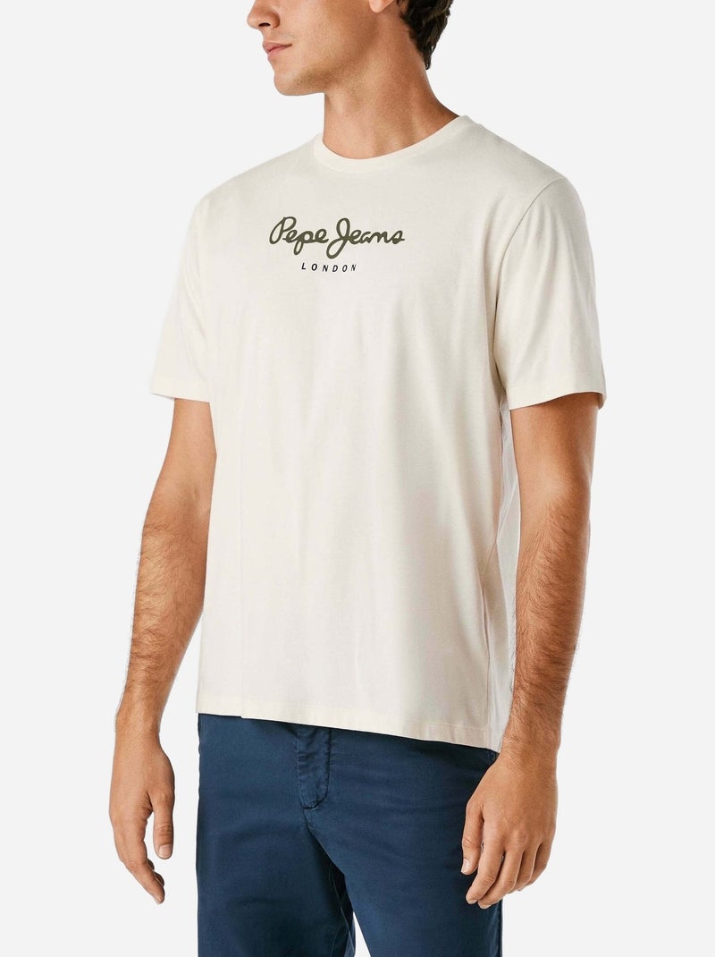 Camiseta para Hombre Pepe Jeans Marfil - Kiabi