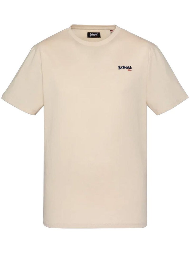 Camiseta para hombre schott Beige - Kiabi
