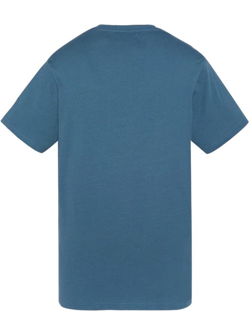 Camiseta para hombre schott bordada Azul grisáceo - Kiabi