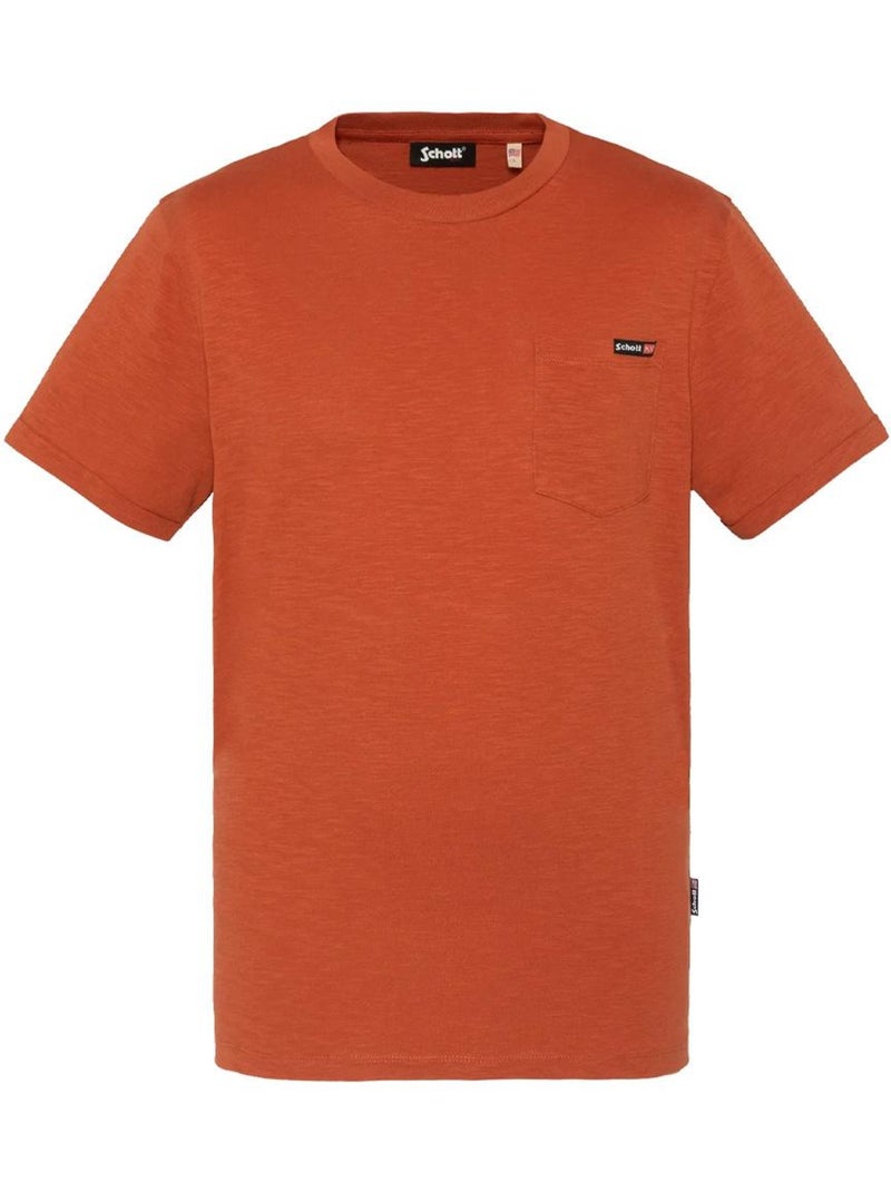 Camiseta para hombre schott Naranja - Kiabi