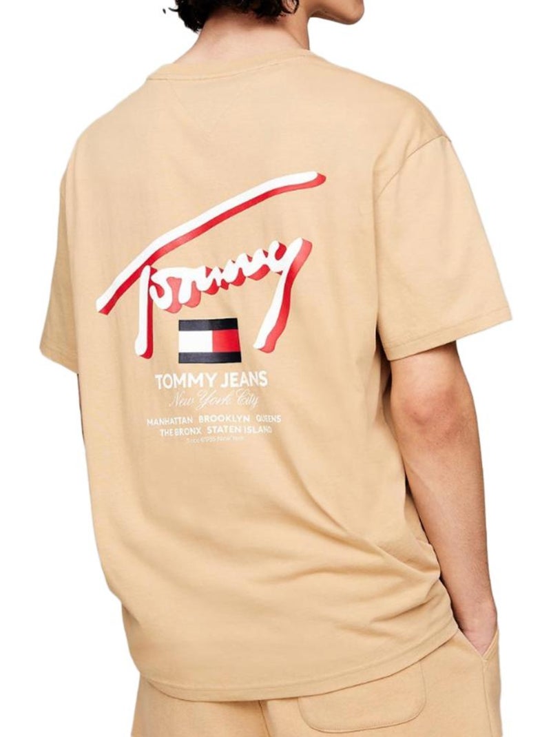Camiseta para Hombre Tommy Hilfiger Beige - Kiabi