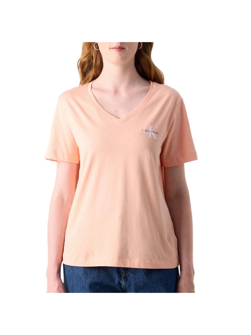 Camiseta para Mujer Calvin Klein Jeans Naranja - Kiabi