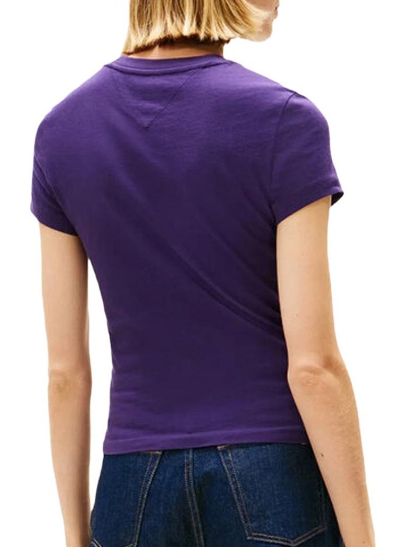 Camiseta para Mujer Tommy Hilfiger Violeta - Kiabi