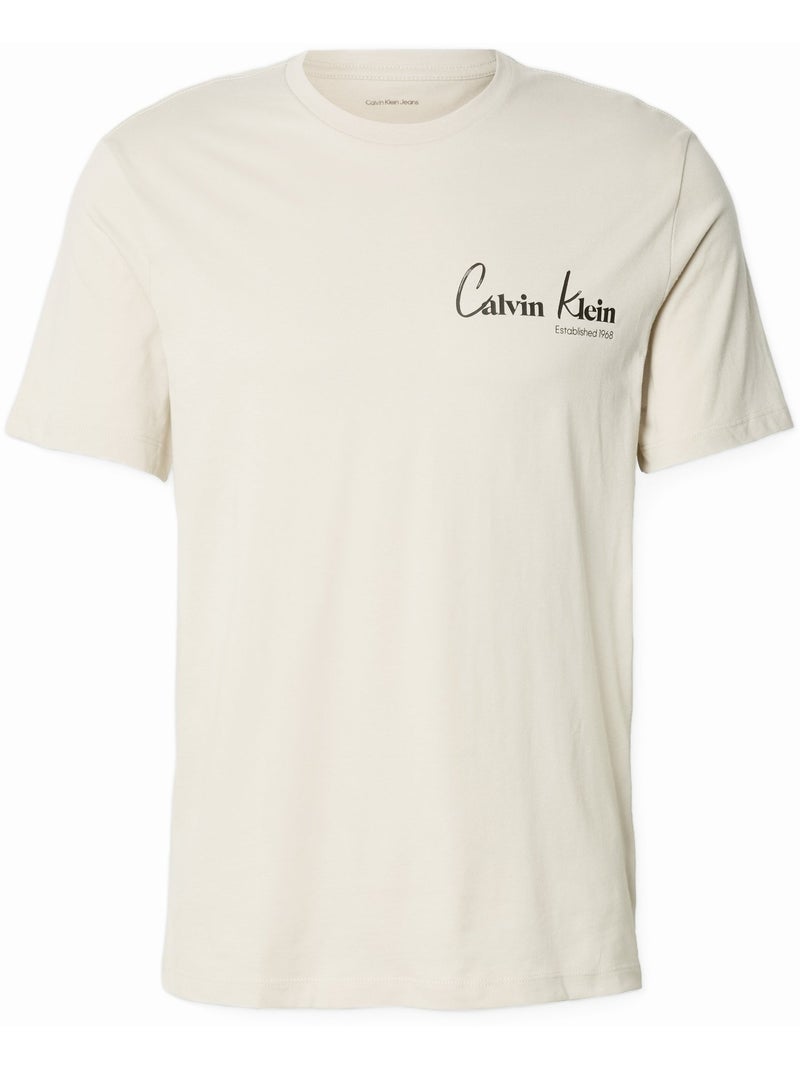 Camiseta para ponerse - Calvin Klein Beige - Kiabi