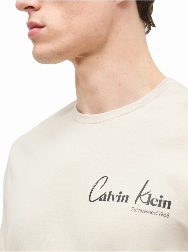Camiseta para ponerse - Calvin Klein Beige - Kiabi