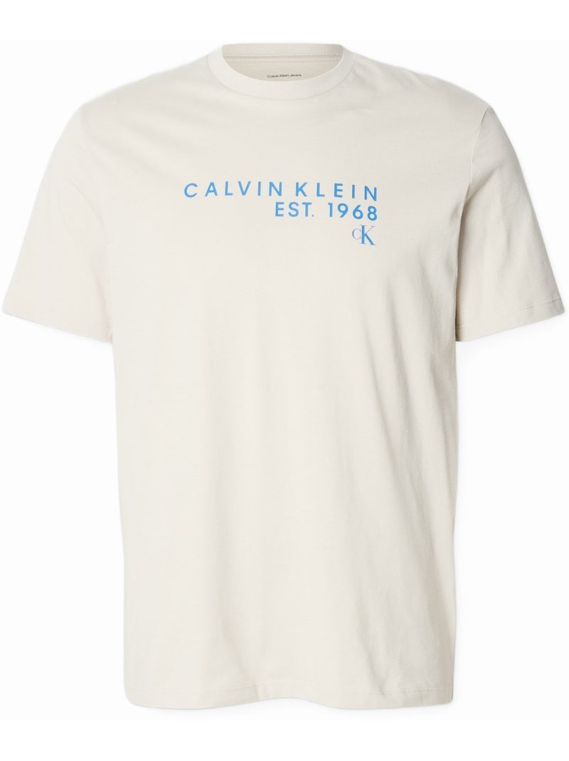Camiseta para ponerse - Calvin Klein Beige - Kiabi