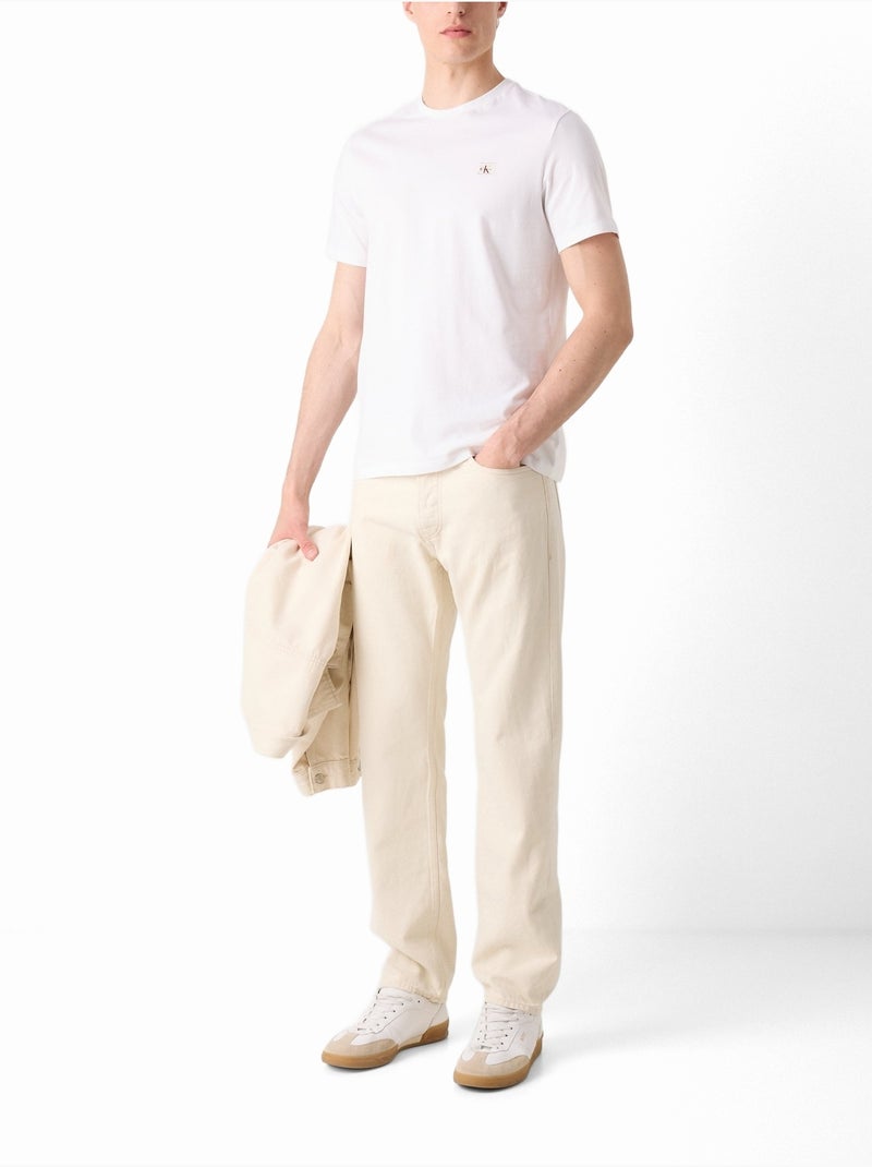 Camiseta para ponerse - Calvin Klein Blanco nacarado - Kiabi