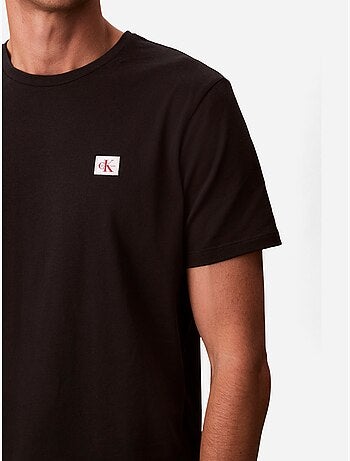 Camiseta de Hombre Calvin Klein Jeans con Logo Distintivo de Algodón