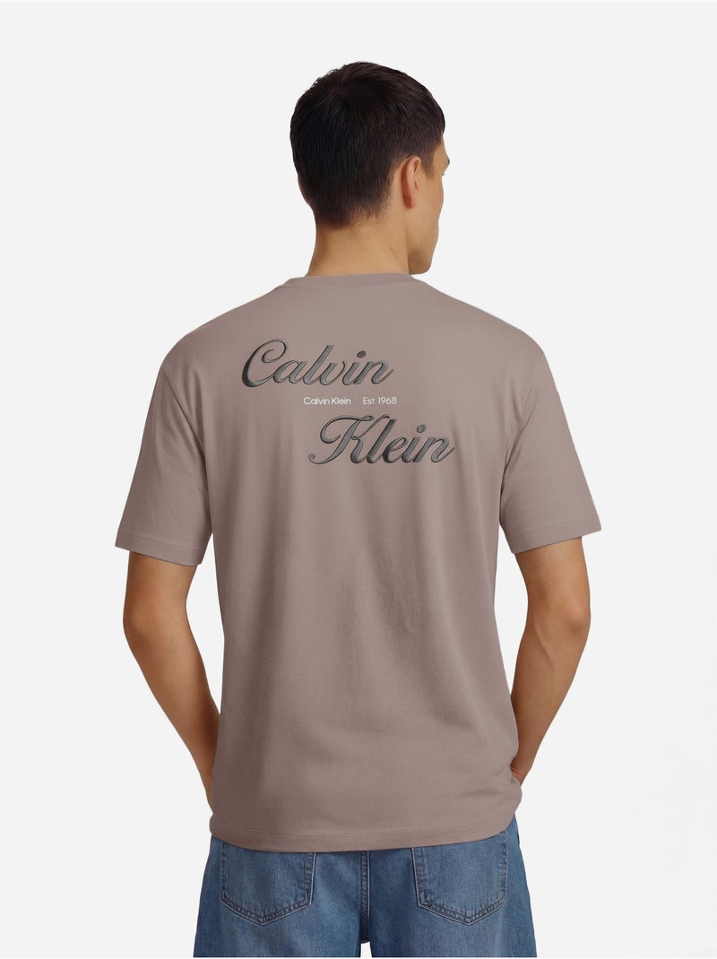 Camiseta para ponerse - Calvin Klein Taupe - Kiabi