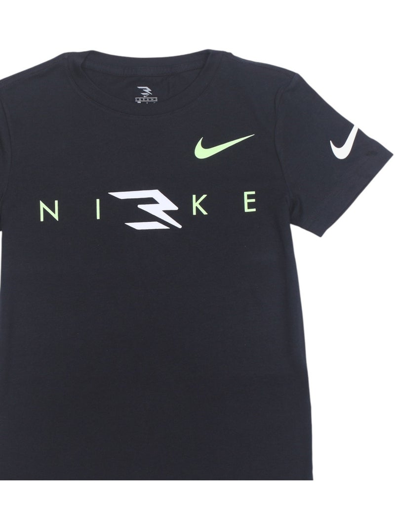 Camiseta para ponerse - Nike Negro Verde - Kiabi