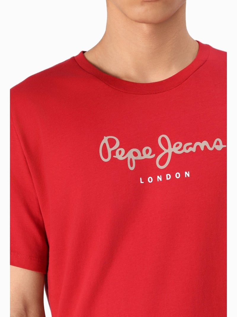 Camiseta para ponerse - Pepe Jeans Rojo tomate - Kiabi