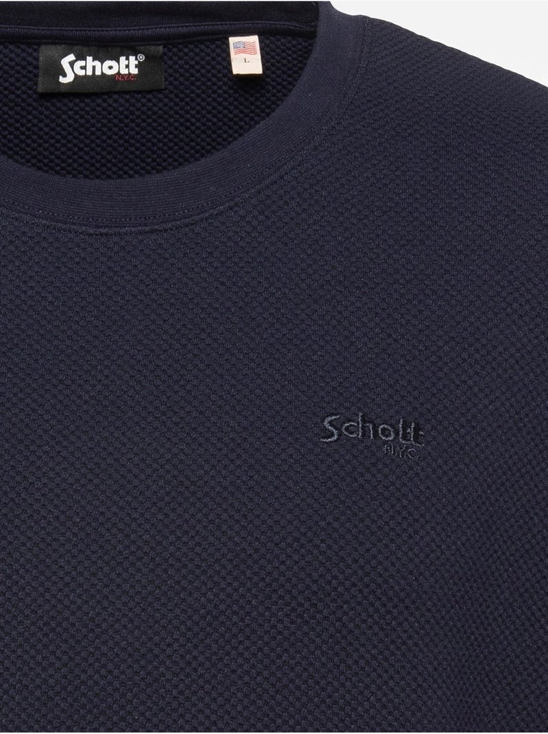 Camiseta para ponerse - Schott Azul marino - Kiabi
