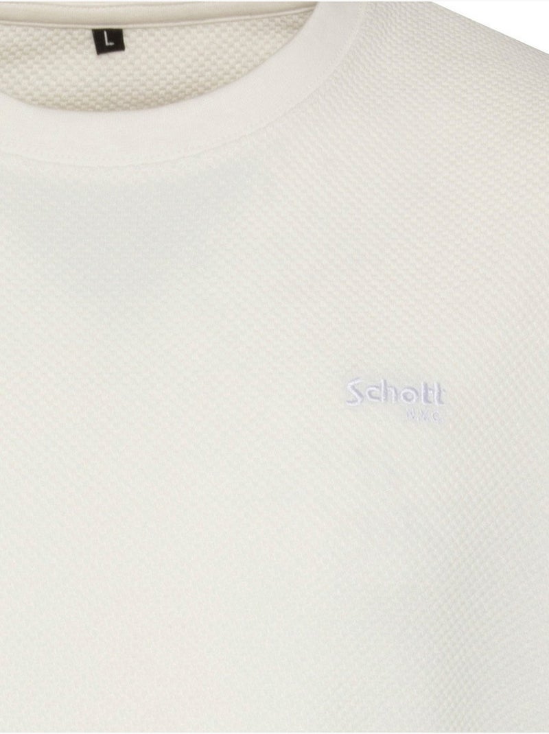 Camiseta para ponerse - Schott Blanco - Kiabi