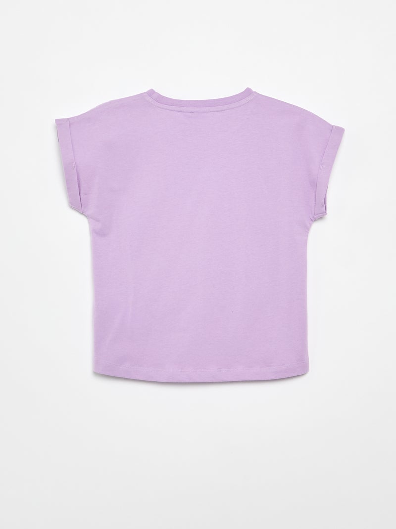 Camiseta 'Pat' Patrouille' de manga corta Lila - Kiabi