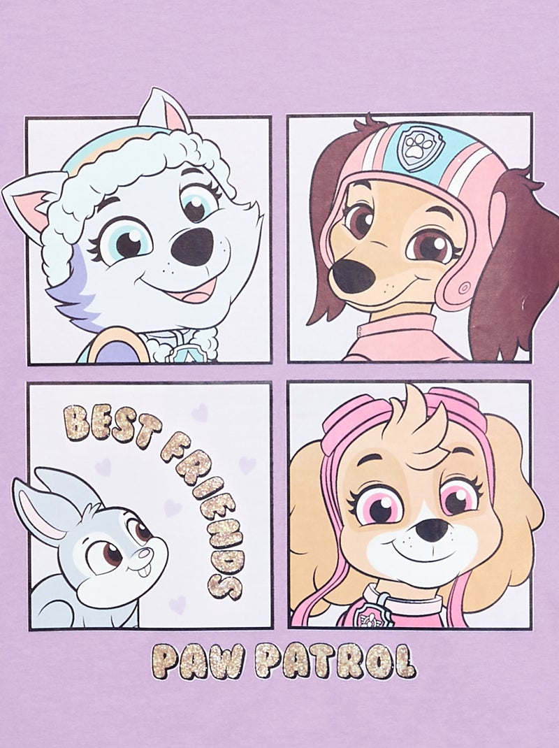 Camiseta 'Pat' Patrouille' de manga corta Lila - Kiabi