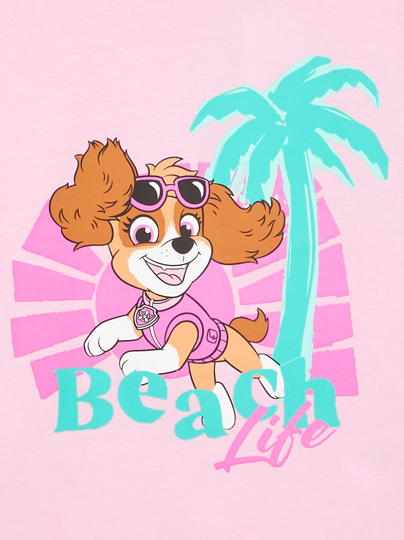 Camiseta 'Pat' Patrouille' de manga corta Rosa - Kiabi