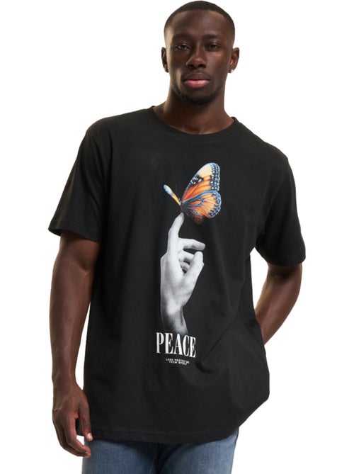 Camiseta peace diseño mariposa para hombre - mister tee - Kiabi