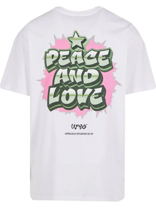 Camiseta peace&love de pesado para hombre - mister tee - Kiabi Camiseta peace&love de pesado para hombre - mister tee - Kiabi