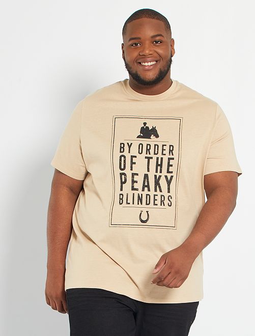 Camiseta 'Peaky Blinders'                             BEIGE 
