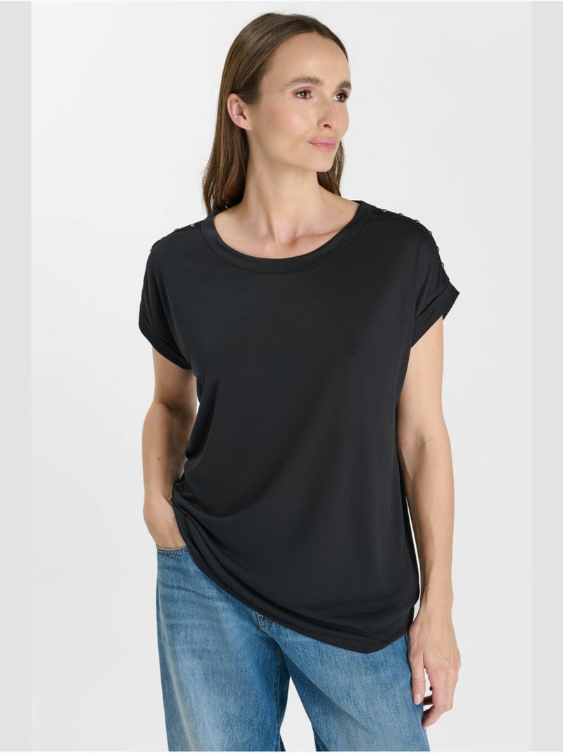 Camiseta petro Negro - Kiabi