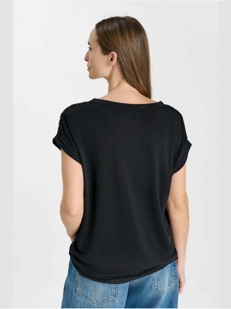 Camiseta petro Negro - Kiabi