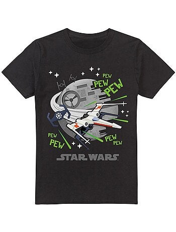 Camiseta pew pew x-wing para hombre - star wars