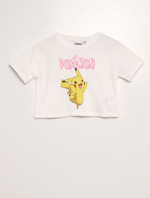 Camiseta 'Pikachu' crop top - Kiabi