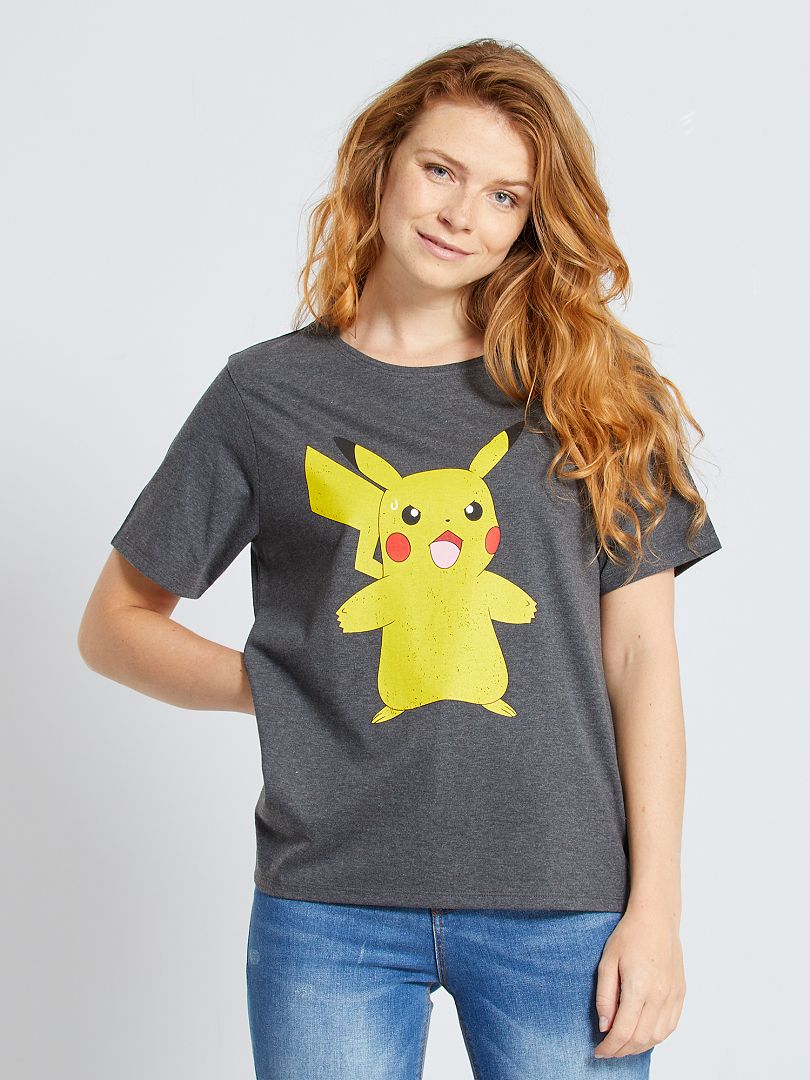 Lo encontré venganza Desde Camiseta 'Pikachu' - GRIS - Kiabi - 12.00€