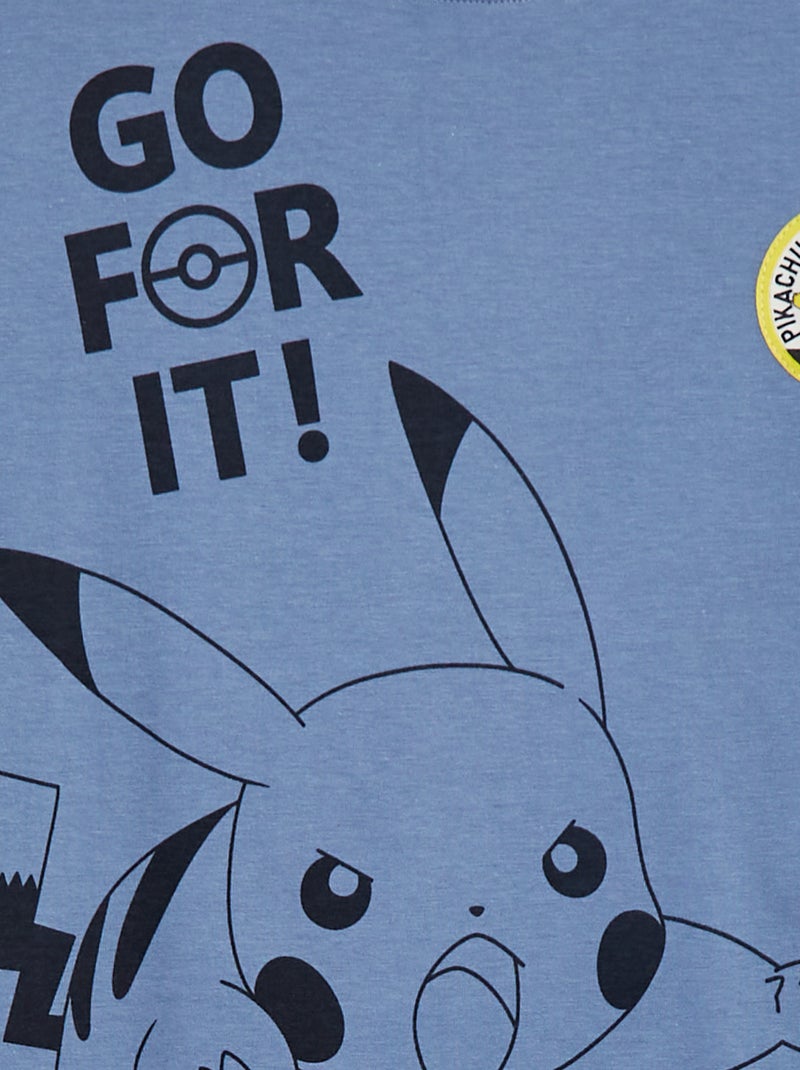 Camiseta 'Pikachu' 'Pokémon' AZUL - Kiabi