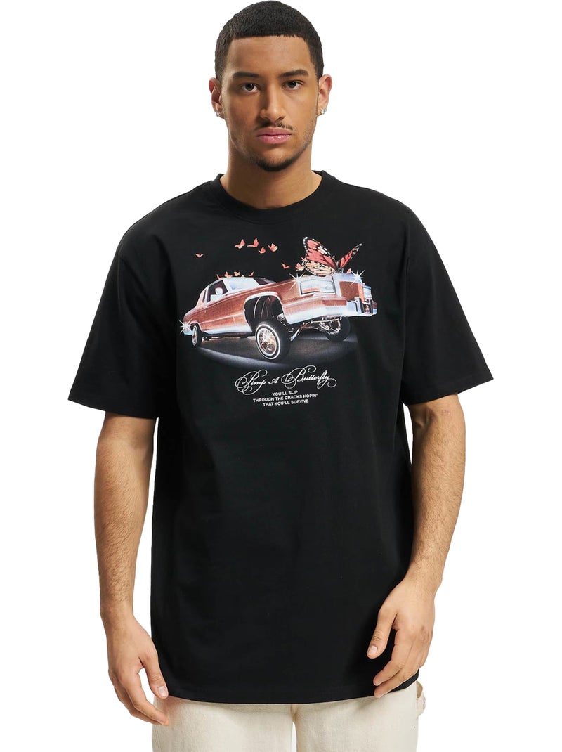 Camiseta pimp a butterfly para hombre - mister tee Negro - Kiabi