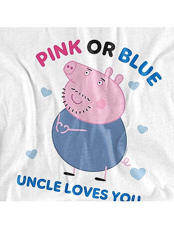 Camiseta pink or blue uncle pig loves you para adultos unisex - peppa pig