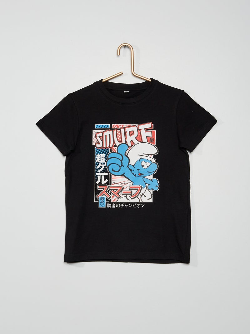 Camiseta 'Pitufo' negro - Kiabi