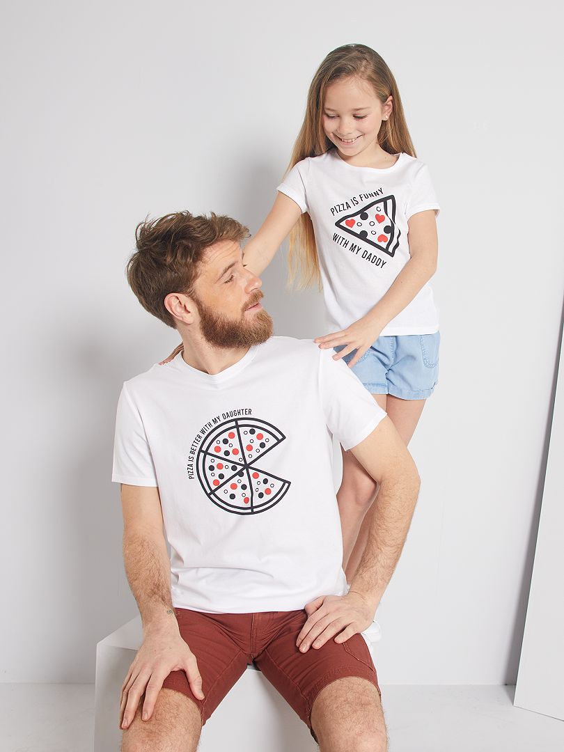 Camiseta 'pizza' BLANCO - Kiabi