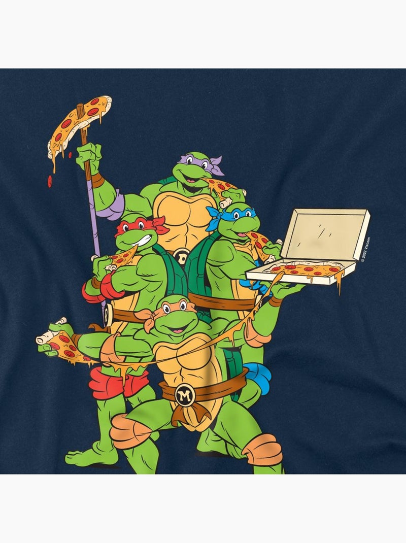 Camiseta pizza party para hombre - teenage mutant ninja turtles Azul marino - Kiabi
