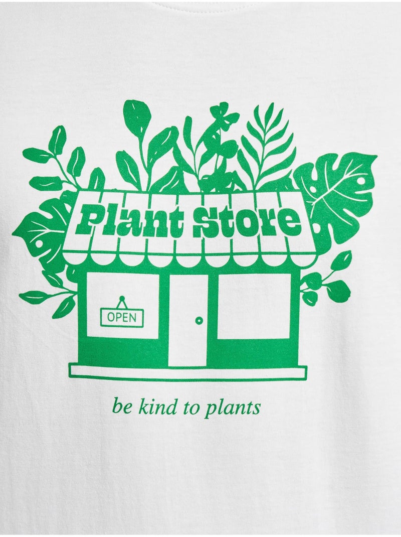 Camiseta plant store para hombre - mister tee Blanco - Kiabi