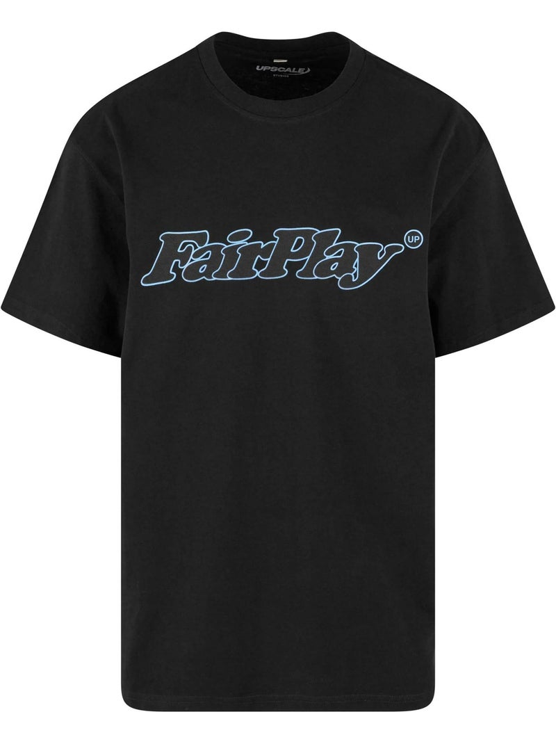 Camiseta play fair de pesado para hombre - mister tee Negro - Kiabi