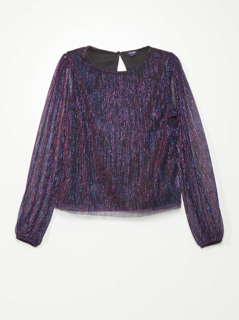 Camiseta plisada PURPURA - Kiabi