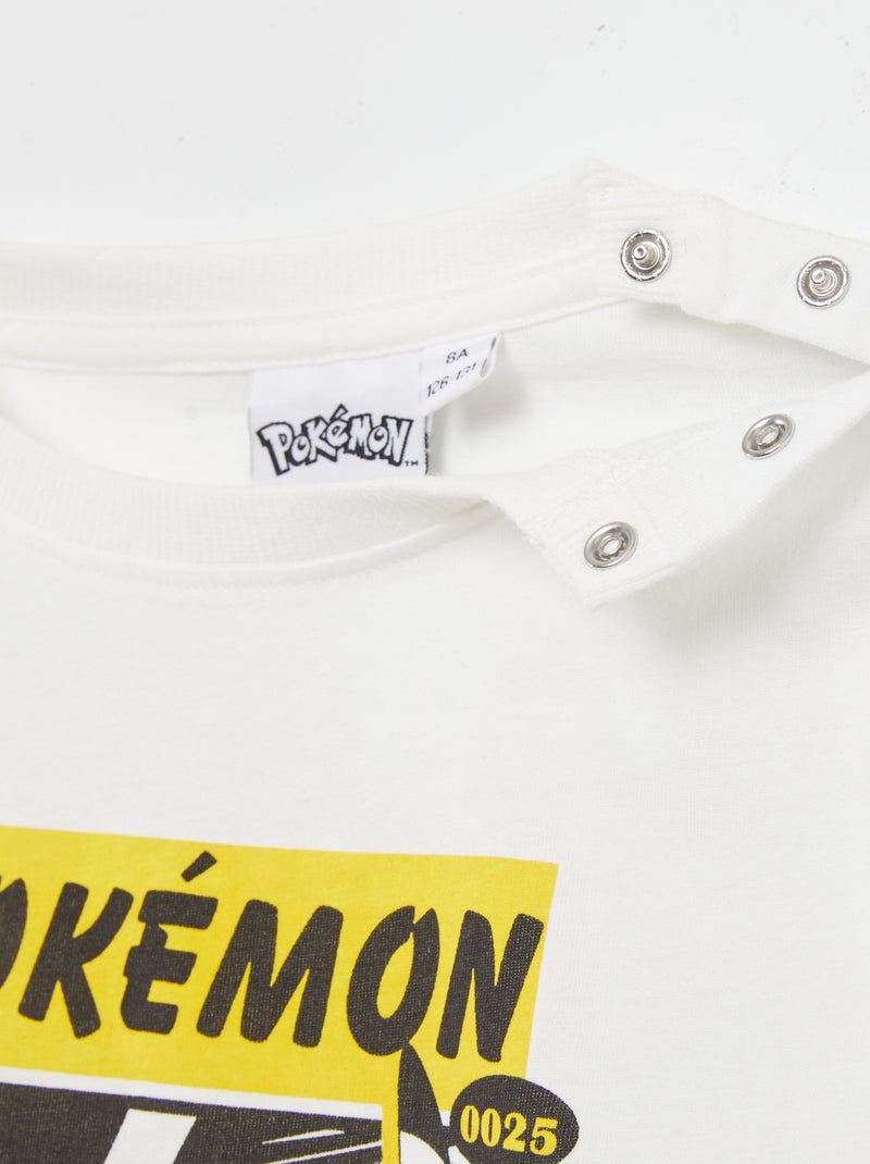 Camiseta 'Pokemon' - colección fácil de poner BLANCO - Kiabi