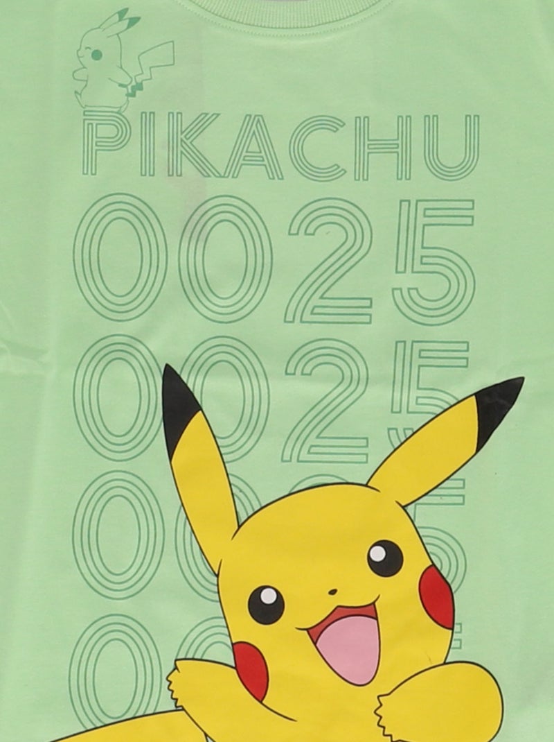 Camiseta 'Pokémon' de manga corta Verde - Kiabi
