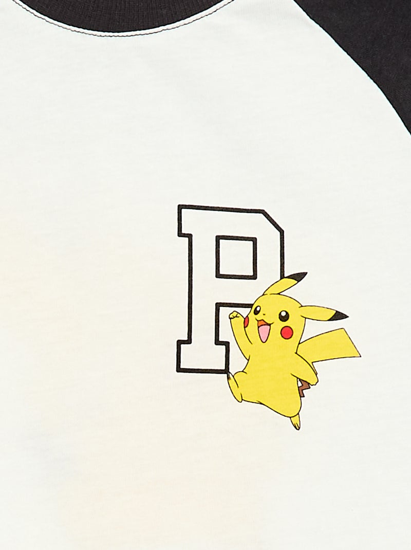 Camiseta 'Pokémon' de manga larga Blanco - Kiabi