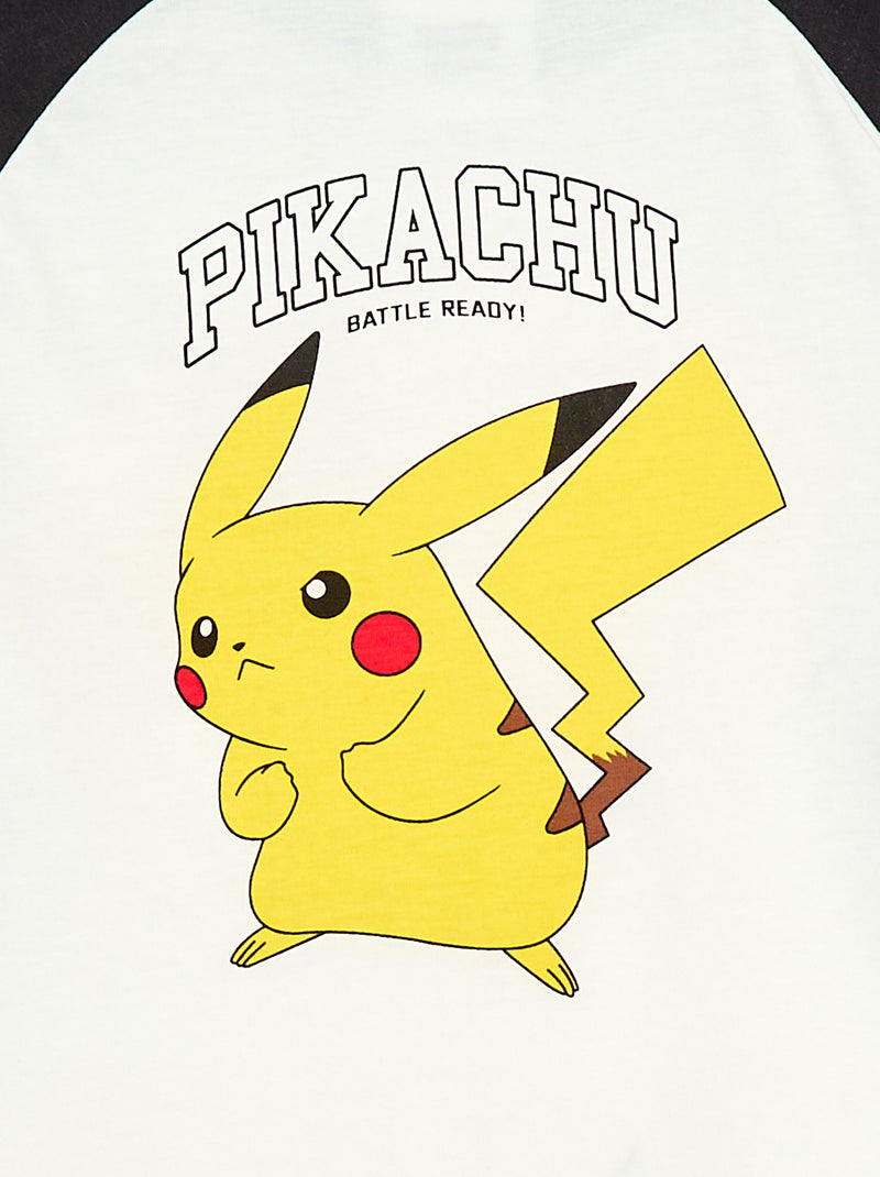 Camiseta 'Pokémon' de manga larga Blanco - Kiabi